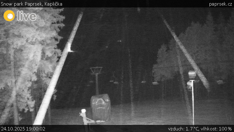 Snow park Paprsek - Kaplička - 24.10.2025 v 19:00 Snow park Paprsek - Kaplička - 24.10.2025 v 19:00