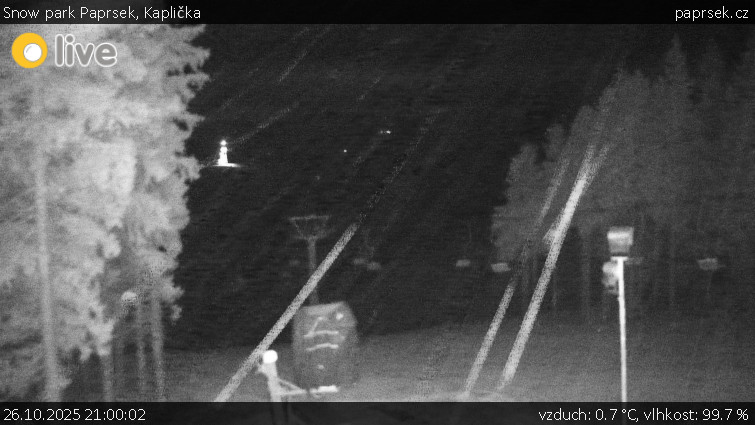 Snow park Paprsek - Kaplička - 26.10.2025 v 21:00 Snow park Paprsek - Kaplička - 26.10.2025 v 21:00