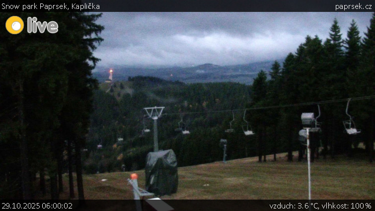 Snow park Paprsek - Kaplička - 29.10.2025 v 06:00 Snow park Paprsek - Kaplička - 29.10.2025 v 06:00