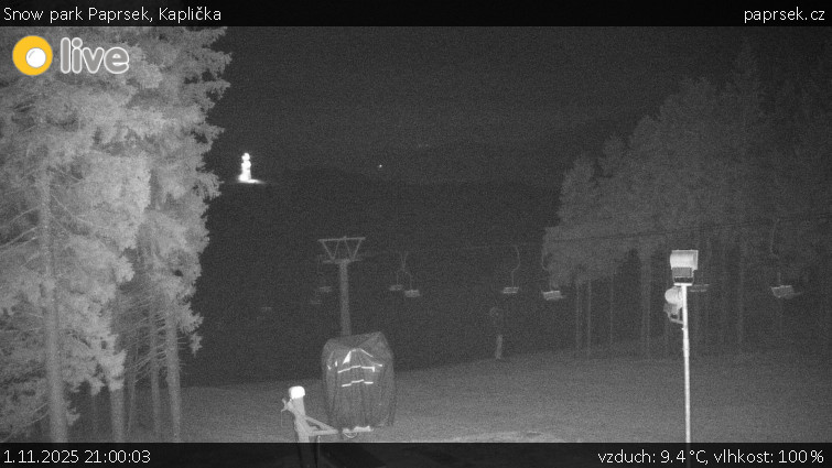 Snow park Paprsek - Kaplička - 1.11.2025 v 21:00 Snow park Paprsek - Kaplička - 1.11.2025 v 21:00