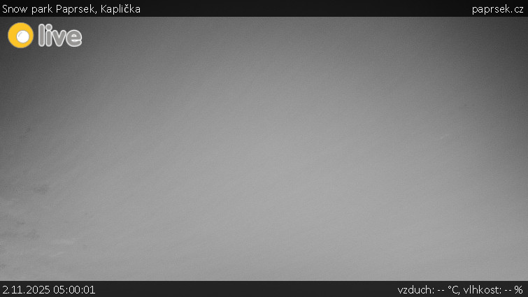 Snow park Paprsek - Kaplička - 2.11.2025 v 05:00 Snow park Paprsek - Kaplička - 2.11.2025 v 05:00