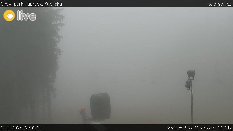 Snow park Paprsek - Kaplička - 2.11.2025 v 08:00 Snow park Paprsek - Kaplička - 2.11.2025 v 08:00