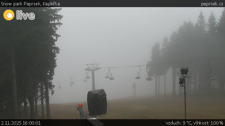 Snow park Paprsek - Kaplička - 2.11.2025 v 16:00 Snow park Paprsek - Kaplička - 2.11.2025 v 16:00