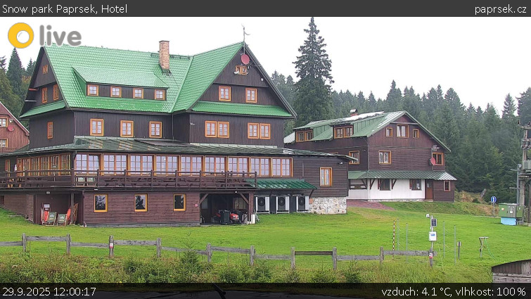 Snow park Paprsek - Hotel - 29.9.2025 v 12:00 Snow park Paprsek - Hotel - 29.9.2025 v 12:00