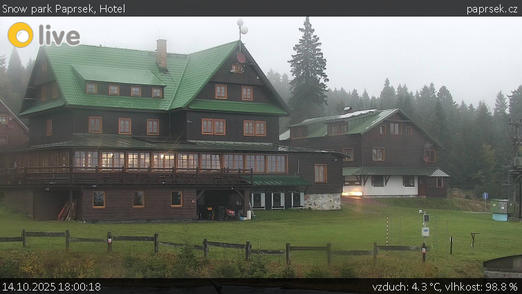 Snow park Paprsek - Hotel - 14.10.2025 v 18:00 Snow park Paprsek - Hotel - 14.10.2025 v 18:00