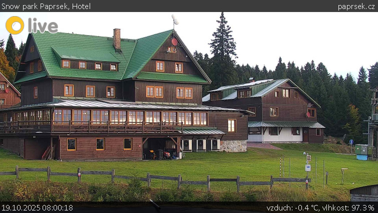 Snow park Paprsek - Hotel - 19.10.2025 v 08:00 Snow park Paprsek - Hotel - 19.10.2025 v 08:00