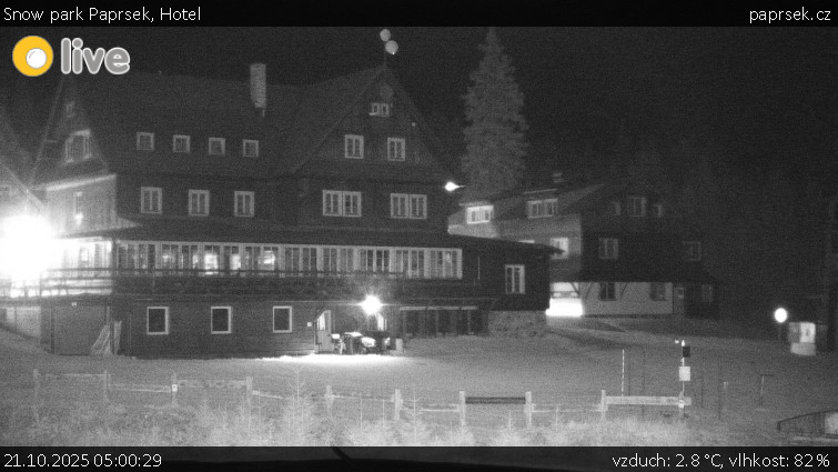 Snow park Paprsek - Hotel - 21.10.2025 v 05:00 Snow park Paprsek - Hotel - 21.10.2025 v 05:00