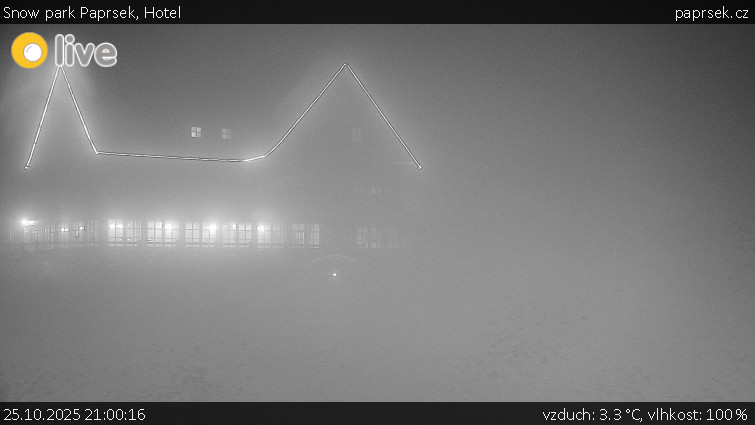 Snow park Paprsek - Hotel - 25.10.2025 v 21:00 Snow park Paprsek - Hotel - 25.10.2025 v 21:00