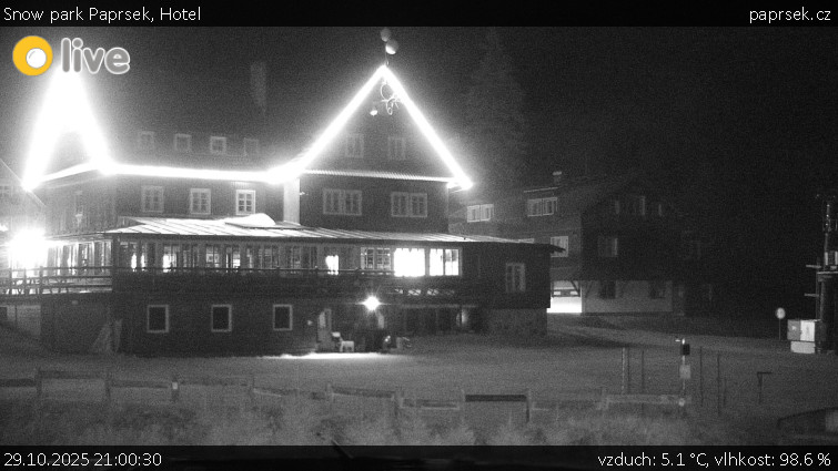 Snow park Paprsek - Hotel - 29.10.2025 v 21:00 Snow park Paprsek - Hotel - 29.10.2025 v 21:00