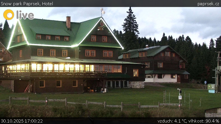 Snow park Paprsek - Hotel - 30.10.2025 v 17:00 Snow park Paprsek - Hotel - 30.10.2025 v 17:00
