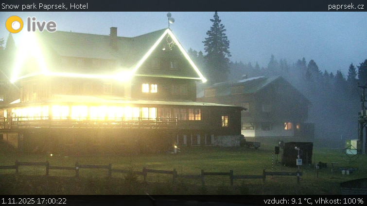 Snow park Paprsek - Hotel - 1.11.2025 v 17:00 Snow park Paprsek - Hotel - 1.11.2025 v 17:00