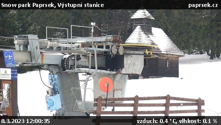 Snow park Paprsek - Výstupní stanice - 8.3.2023 v 12:00