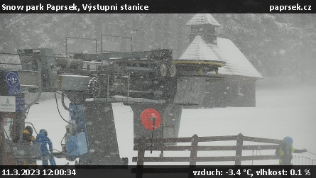 Snow park Paprsek - Výstupní stanice - 11.3.2023 v 12:00
