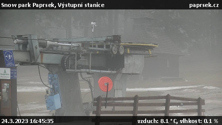 Snow park Paprsek - Výstupní stanice - 24.3.2023 v 16:45