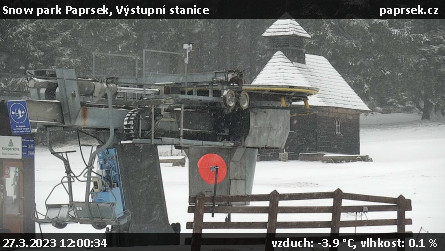 Snow park Paprsek - Výstupní stanice - 27.3.2023 v 12:00