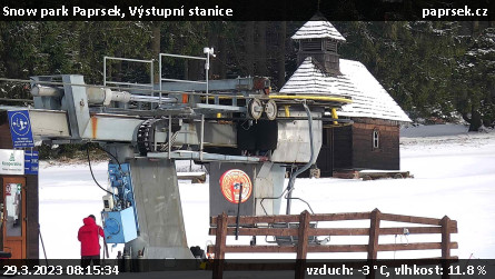 Snow park Paprsek - Výstupní stanice - 29.3.2023 v 08:15