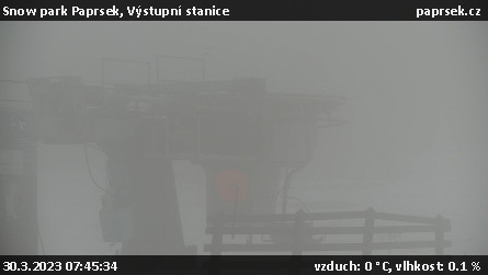 Snow park Paprsek - Výstupní stanice - 30.3.2023 v 07:45