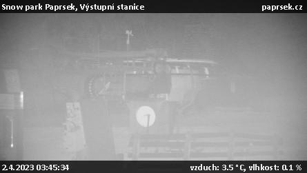 Snow park Paprsek - Výstupní stanice - 2.4.2023 v 03:45