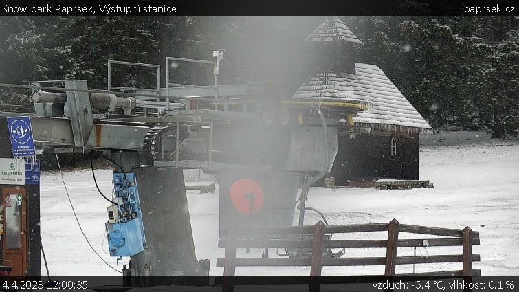 Snow park Paprsek - Výstupní stanice - 4.4.2023 v 12:00