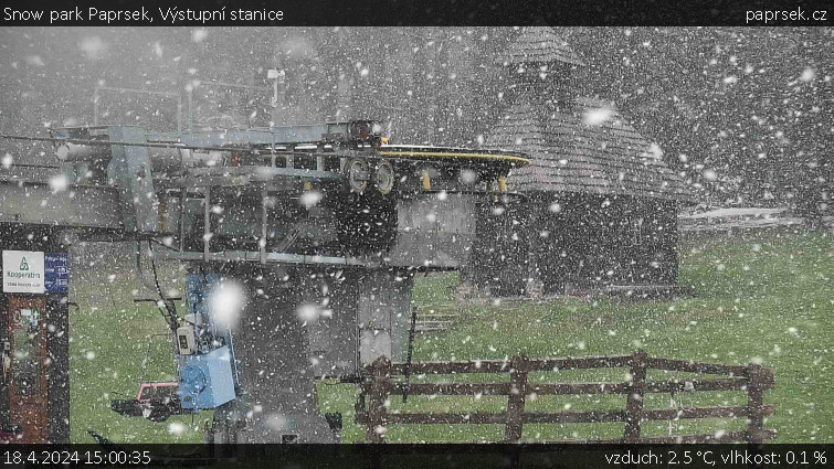 Snow park Paprsek - Výstupní stanice - 18.4.2024 v 15:00