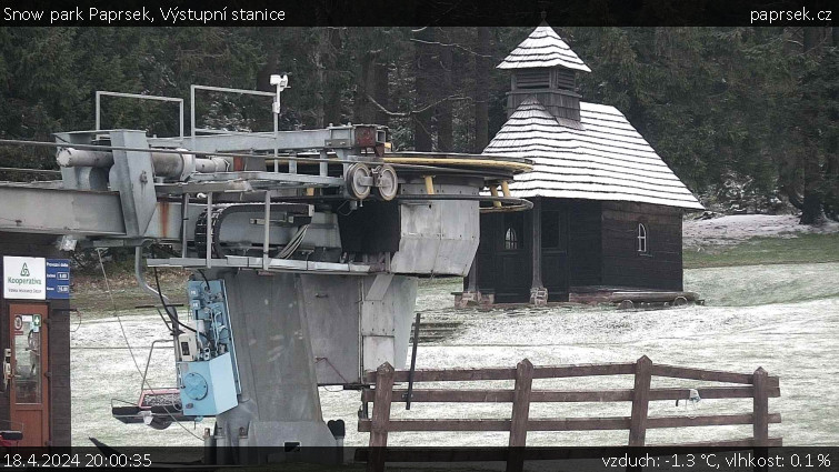 Snow park Paprsek - Výstupní stanice - 18.4.2024 v 20:00