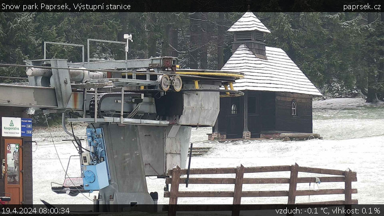 Snow park Paprsek - Výstupní stanice - 19.4.2024 v 08:00