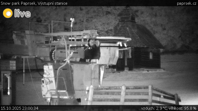 Snow park Paprsek - Výstupní stanice - 15.10.2025 v 23:00 Snow park Paprsek - Výstupní stanice - 15.10.2025 v 23:00