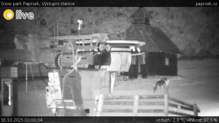 Snow park Paprsek - Výstupní stanice - 16.10.2025 v 03:00 Snow park Paprsek - Výstupní stanice - 16.10.2025 v 03:00
