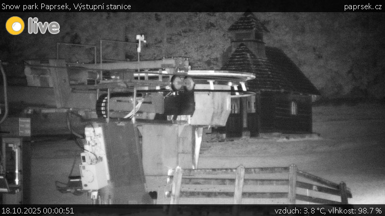 Snow park Paprsek - Výstupní stanice - 18.10.2025 v 00:00 Snow park Paprsek - Výstupní stanice - 18.10.2025 v 00:00