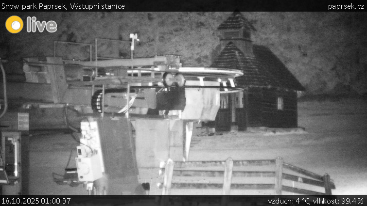 Snow park Paprsek - Výstupní stanice - 18.10.2025 v 01:00 Snow park Paprsek - Výstupní stanice - 18.10.2025 v 01:00