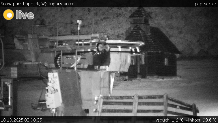 Snow park Paprsek - Výstupní stanice - 18.10.2025 v 03:00 Snow park Paprsek - Výstupní stanice - 18.10.2025 v 03:00