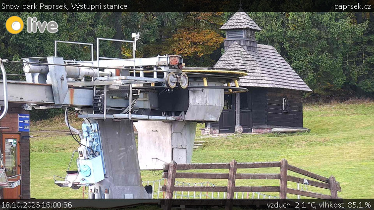 Snow park Paprsek - Výstupní stanice - 18.10.2025 v 16:00 Snow park Paprsek - Výstupní stanice - 18.10.2025 v 16:00