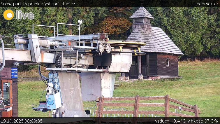 Snow park Paprsek - Výstupní stanice - 19.10.2025 v 08:00 Snow park Paprsek - Výstupní stanice - 19.10.2025 v 08:00