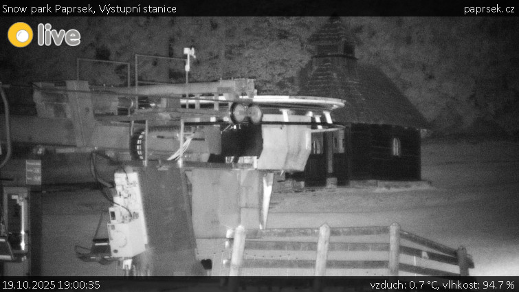 Snow park Paprsek - Výstupní stanice - 19.10.2025 v 19:00 Snow park Paprsek - Výstupní stanice - 19.10.2025 v 19:00