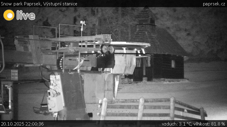 Snow park Paprsek - Výstupní stanice - 20.10.2025 v 22:00 Snow park Paprsek - Výstupní stanice - 20.10.2025 v 22:00