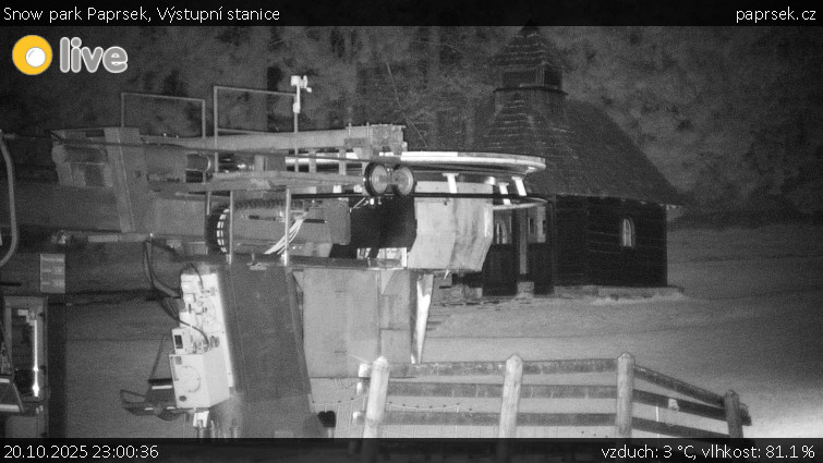 Snow park Paprsek - Výstupní stanice - 20.10.2025 v 23:00 Snow park Paprsek - Výstupní stanice - 20.10.2025 v 23:00