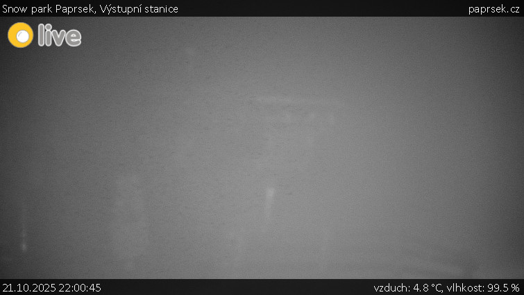 Snow park Paprsek - Výstupní stanice - 21.10.2025 v 22:00 Snow park Paprsek - Výstupní stanice - 21.10.2025 v 22:00