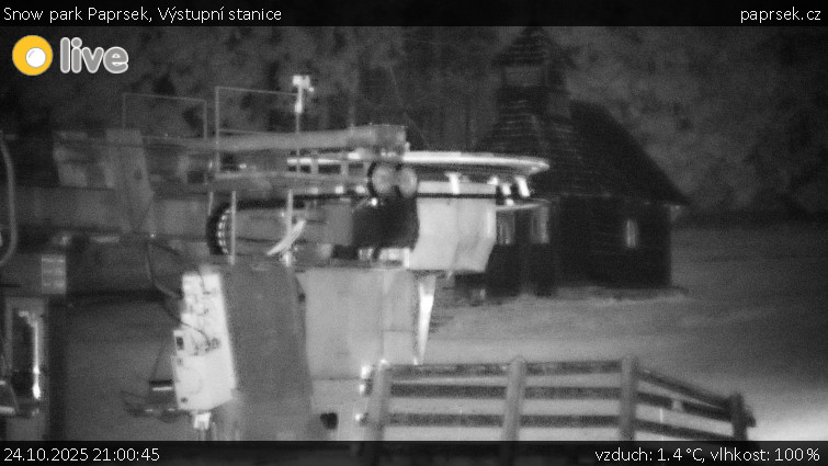 Snow park Paprsek - Výstupní stanice - 24.10.2025 v 21:00 Snow park Paprsek - Výstupní stanice - 24.10.2025 v 21:00