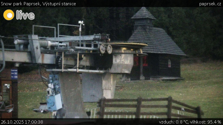 Snow park Paprsek - Výstupní stanice - 26.10.2025 v 17:00 Snow park Paprsek - Výstupní stanice - 26.10.2025 v 17:00