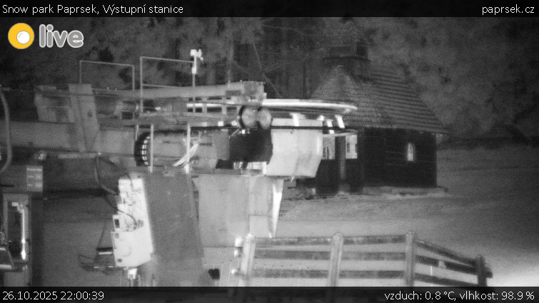 Snow park Paprsek - Výstupní stanice - 26.10.2025 v 22:00 Snow park Paprsek - Výstupní stanice - 26.10.2025 v 22:00