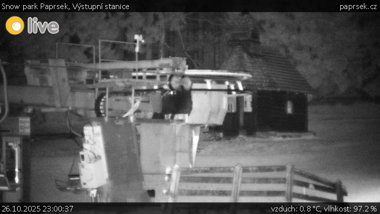 Snow park Paprsek - Výstupní stanice - 26.10.2025 v 23:00 Snow park Paprsek - Výstupní stanice - 26.10.2025 v 23:00