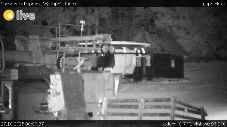 Snow park Paprsek - Výstupní stanice - 27.10.2025 v 00:00 Snow park Paprsek - Výstupní stanice - 27.10.2025 v 00:00