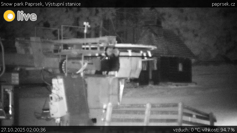 Snow park Paprsek - Výstupní stanice - 27.10.2025 v 02:00 Snow park Paprsek - Výstupní stanice - 27.10.2025 v 02:00