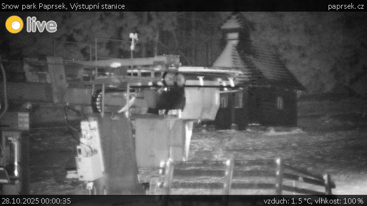 Snow park Paprsek - Výstupní stanice - 28.10.2025 v 00:00 Snow park Paprsek - Výstupní stanice - 28.10.2025 v 00:00