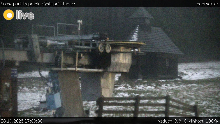 Snow park Paprsek - Výstupní stanice - 28.10.2025 v 17:00 Snow park Paprsek - Výstupní stanice - 28.10.2025 v 17:00