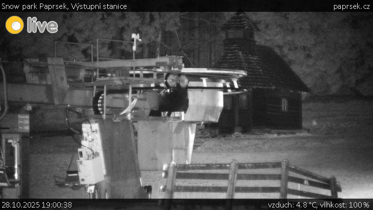 Snow park Paprsek - Výstupní stanice - 28.10.2025 v 19:00 Snow park Paprsek - Výstupní stanice - 28.10.2025 v 19:00