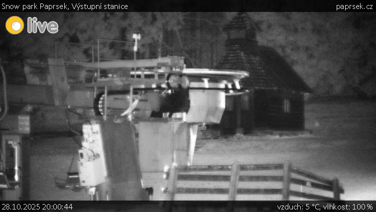 Snow park Paprsek - Výstupní stanice - 28.10.2025 v 20:00 Snow park Paprsek - Výstupní stanice - 28.10.2025 v 20:00