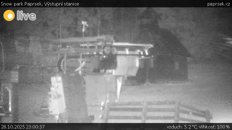 Snow park Paprsek - Výstupní stanice - 28.10.2025 v 23:00 Snow park Paprsek - Výstupní stanice - 28.10.2025 v 23:00