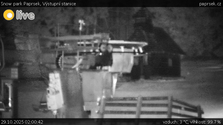 Snow park Paprsek - Výstupní stanice - 29.10.2025 v 02:00 Snow park Paprsek - Výstupní stanice - 29.10.2025 v 02:00