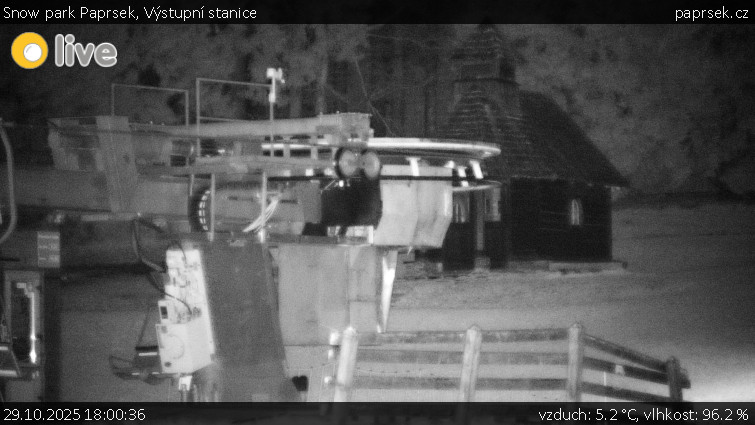 Snow park Paprsek - Výstupní stanice - 29.10.2025 v 18:00 Snow park Paprsek - Výstupní stanice - 29.10.2025 v 18:00